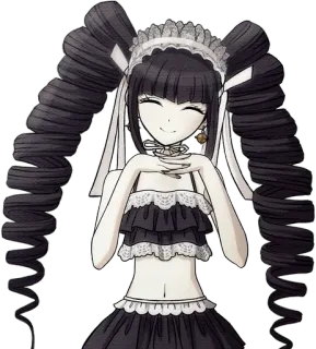 🃏 Celestia Ludenberg Danganronpa Anime, Mangá, Danganronpa, Celestia Ludenberg, Gótico, Empregada telegram sticker