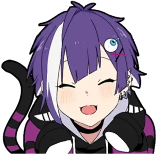 😁 anime, character, cartoon, happy, smiling, cute telegram sticker