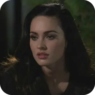 💇 Megan Fox woman, actress, celebrity, portrait, face telegram sticker