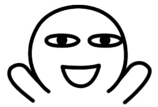 🤗 Emoji, Faccia, Smiley, Felice, Cartone animato telegram sticker