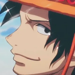 ♠ Ace One Piece 海贼王, 艾斯, 动漫, 卡通, 角色, 动画 telegram sticker