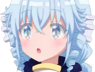 😲 Anime, Schattig, Meisje, Personage, Cartoon telegram sticker