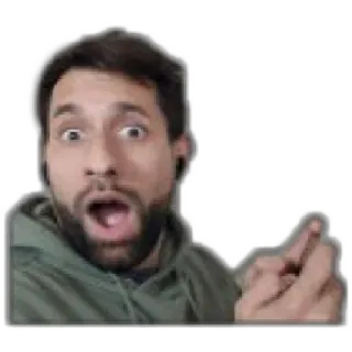 😁 homem, pessoa, gesto, chocado, surpreso whatsapp sticker