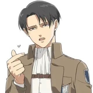 💗 Levi Ackerman Attack on Titan Anime, Levi, Attack on Titan, AOT, Personagem, Ilustração, Mangá telegram sticker