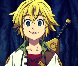 😁 Meliodas Seven Deadly Sins anime, meliodas, seven deadly sins, sword, cartoon, character telegram sticker