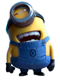 😂 Minion Despicable Me Minion, Cattivissimo Me, Cartone animato, Personaggio, Divertente, Film telegram sticker