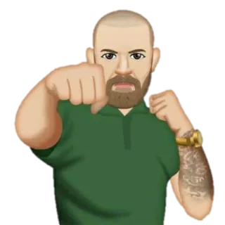 👑 Conor McGregor бокс, бои, спорт, ММА, боец whatsapp sticker