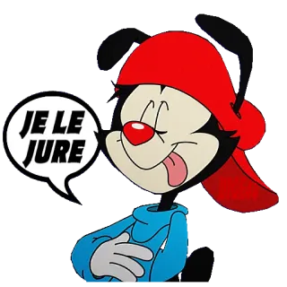 👨‍⚖️ JE LE JURE dibujos animados, francés, humor, promesa, personaje, pegatina telegram sticker