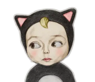 😐 gato, bebê, animal, fofo, adesivo, gatinho, desenho animado whatsapp sticker