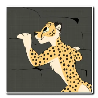 🌄 치타, 퍼리, 동물, 만화 telegram sticker