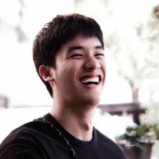 🕸 portrait, man, smiling, happy, person, face, asian whatsapp sticker