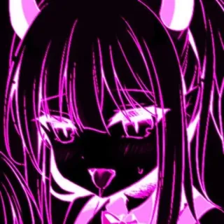 💓 动漫, 女孩, 可爱, 卡哇伊, 粉色, 耳朵 telegram sticker