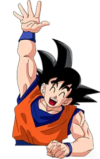 🙋‍♂ Goku Dragon Ball Anime, Dragon Ball, Goku, Dibujos animados, Personaje, Japonés whatsapp sticker