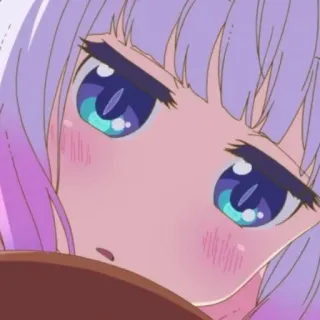 🍣 Kanna Kamui Miss Kobayashi's Dragon Maid 애니메이션, 칸나 카무이, 드래곤 메이드, 귀여운, 소녀, 카와이 whatsapp sticker
