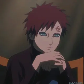 💀 Gaara Naruto 愛 Gaara, Naruto, Anime, Manga, Personnage, Sable, Ninja telegram sticker