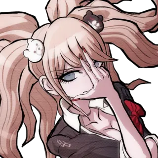 🧐 Junko Enoshima Danganronpa Anime, Cô gái, Buồn, Monokuma, Tuyệt vọng telegram sticker