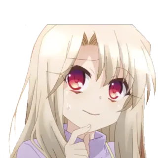 🤔 Illyasviel von Einzbern Fate/kaleid liner Prisma Illya Аниме, Манга, Илиясвиль, Fate, Prisma Illya, Персонаж, Девушка telegram sticker