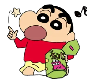 🍪 Shin-chan Nohara Crayon Shin-chan チョコビ anime, cartoon, Crayon Shin-chan, Shin-chan Nohara, snack telegram sticker