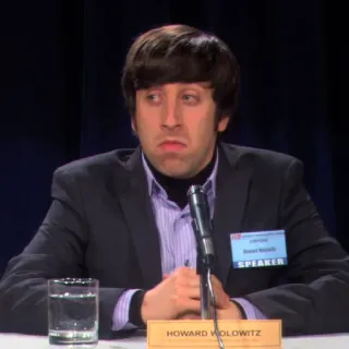 👀 Howard Wolowitz The Big Bang Theory HOWARD WOLOWITZ comedy, sitcom, the big bang theory, howard wolowitz, tv show telegram sticker
