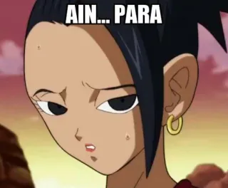 😣 AIN... PARA 动漫, 卡通, 表情, 表情包, 羽衣甘蓝, 龙珠, 搞笑 telegram sticker