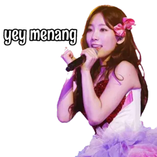 😆 yey menang k팝, 가수, 여자, 축하, 공연 telegram sticker