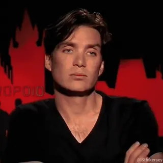 😐 Cillian Murphy 演员, 肖像, 男人, 名人 whatsapp sticker