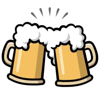 🍻 Cheers Bier, Getränk, Prost, Feier, Alkohol telegram sticker