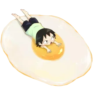 🍳 Ei, Anime, Cartoon, Niedlich, Lustig, Essen telegram sticker