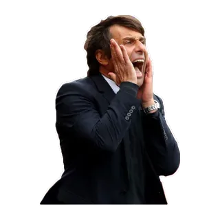 😫 мужчина, тренер, кричит, футбол, празднует telegram sticker