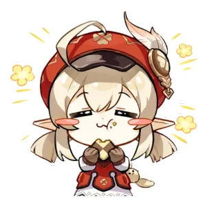 🍪 Klee Genshin Impact Anime, Genshin Impact, Klee, Videogame, Schattig, Chibi telegram sticker