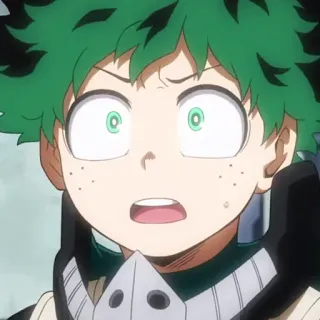 🥦 Izuku Midoriya My Hero Academia anime, my hero academia, izuku midoriya, deku, shonen, hero telegram sticker