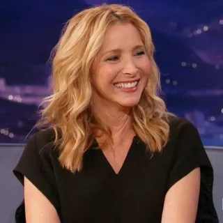 😀 femme, blonde, actrice, sourire, portrait, célébrité telegram sticker