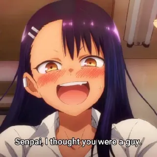 🍬 Nagatoro Don't Toy with Me, Miss Nagatoro Senpai, I thought you were a guy. Anime, Nagatoro, Senpai, Manga, Dessin animé, Animation telegram sticker