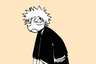 🌟 Ichigo Kurosaki Bleach Anime, Bleach, Ichigo, Ichigo Kurosaki, Manga, Traurig, Müde telegram sticker