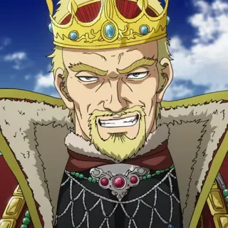 🛡 roi, couronne, royauté, anime, sérieux, médiéval telegram sticker