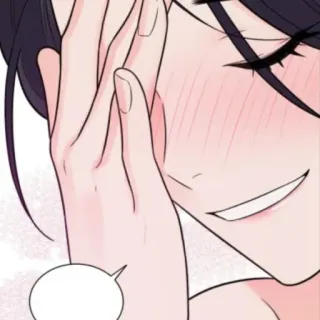 🔖 Anime, Manga, Mujer, Sonrisa, Sonrojo, Lindo whatsapp sticker