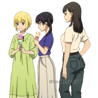 🙂 @SHARESDRIFT anime, donne, gelato, cartoni animati telegram sticker
