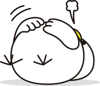 😚 Desenho animado, Triste, Chateado, Exausto, Expressão, Sentimento telegram sticker