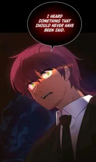 😡 I HEARD SOMETHING THAT SHOULD NEVER HAVE BEEN SAID. anime, uomo, webtoon, espressione telegram sticker