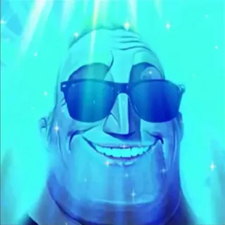 😎 Mr. Incredible The Incredibles Mr. Indestructible, Les Indestructibles, lunettes de soleil, mème, dessin animé, personnage, souriant whatsapp sticker