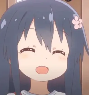 ☁️ Anime, Manga, Süß, Mädchen, Charakter, Blume telegram sticker