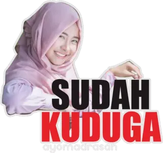 😝 SUDAH KUDUGA naklejka, hidżab, kobieta, islam telegram sticker