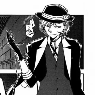 🐈 Chuya Nakahara Bungou Stray Dogs Anime, Hut, Anzug, Chuya Nakahara, Bungo Stray Dogs telegram sticker