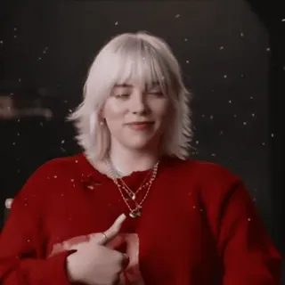 🫒 Billie Eilish บิลลี ไอลิช, นักร้อง, คนดัง, ป๊อปสตาร์, ผู้หญิง, เพลง, ศิลปิน telegram sticker