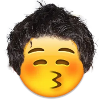 😚 emoji, kiss, face, expression, digital art, funny, humor telegram sticker