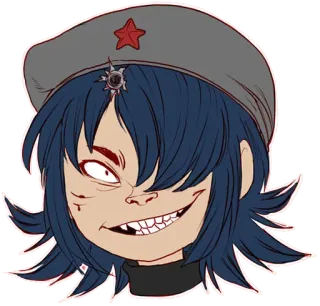 Whimsicalcannibal X Gorillaz telegram stickers