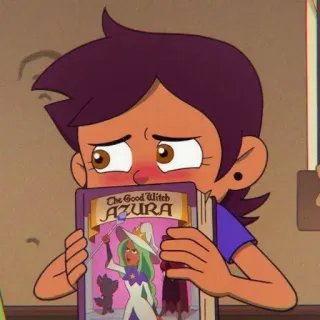 😅 Azura The Good Witch Azura The Good Witch AZURA livro, bruxa, magia, personagem, desenho animado, fantasia telegram sticker