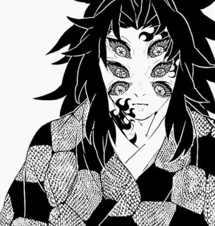 🌓 Kokushibo Demon Slayer quỷ, mắt, manga, anime, Kokushibo, Thượng Huyền Nhất telegram sticker
