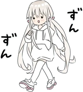🏃 ずん Anime, Lucu, Gadis, Kartun, Karakter, Kawaii telegram sticker