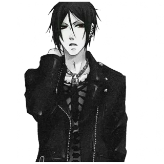 😒 Sebastian Michaelis Black Butler Anime, Manga, Goth, Sebastian Michaelis, Black Butler telegram sticker